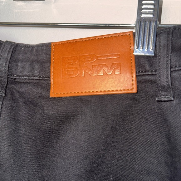 NWT Princess Polly Women's Batkins Maxi Skirt 4 Dark Wash Denim Front Slit Black - Picture 9 of 12